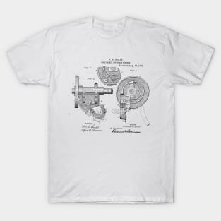 Cord holder for grain binder Vintage Patent Hand Drawing T-Shirt